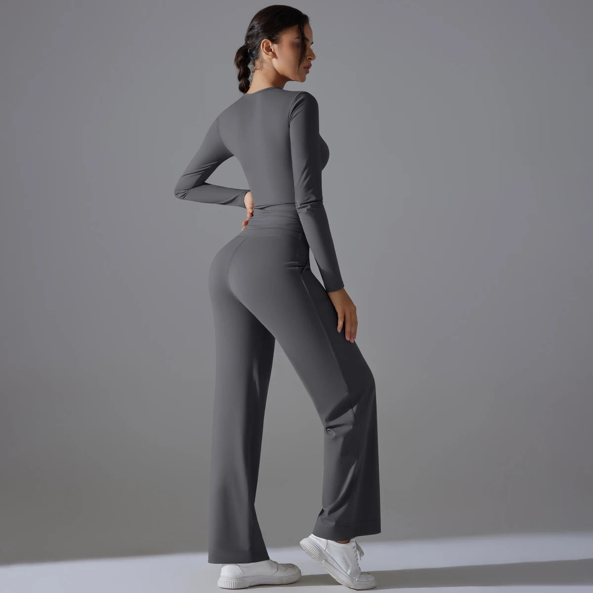 Noemi Long Sleeve Two Pieces Yoga Set