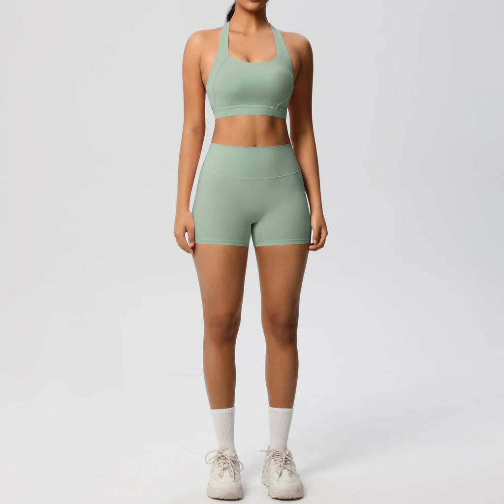 Layla Breathable Shorts Yoga Set