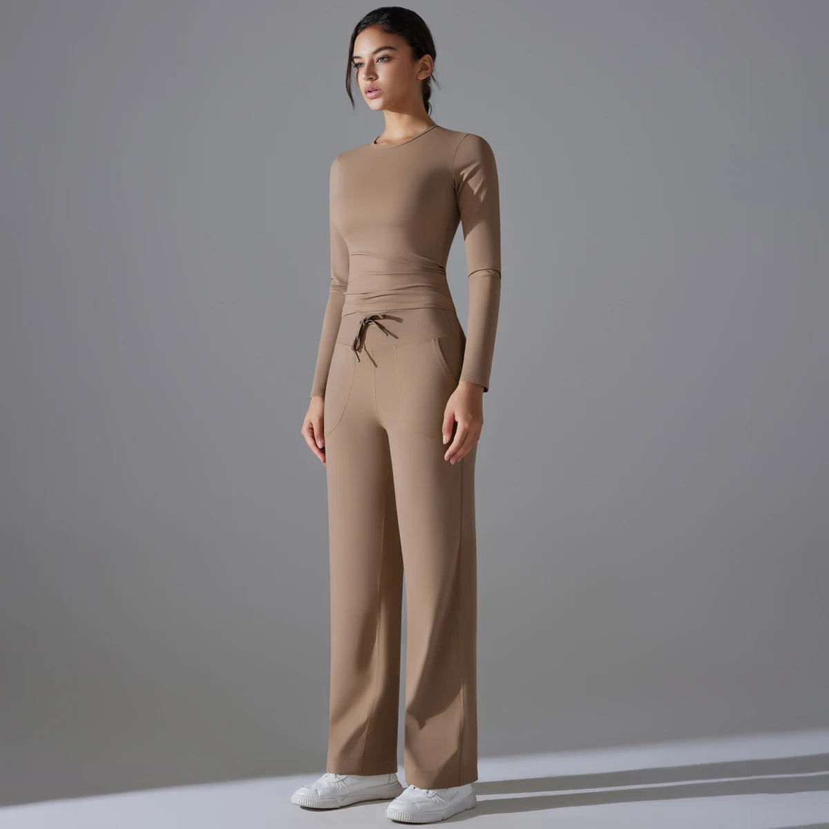 Amara Long Sleeve Two Pieces Yoga Set