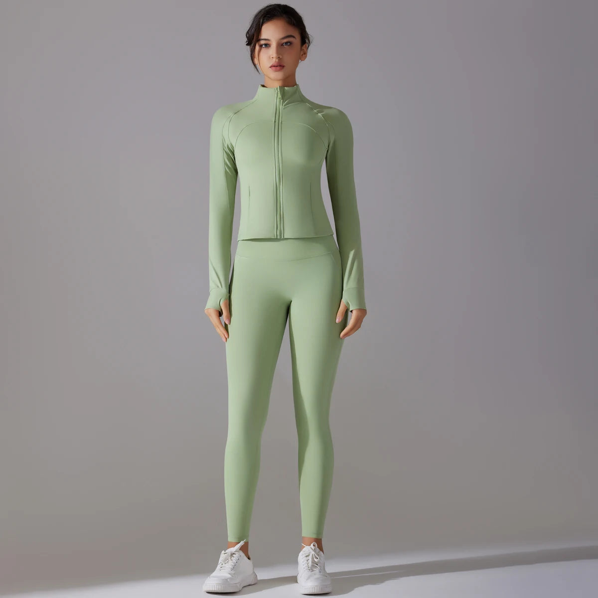 Vittoria Zipper Track Leggings Sets