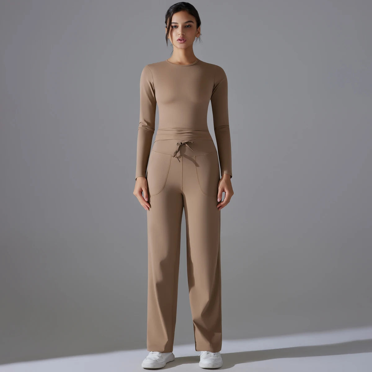 Amara Long Sleeve Two Pieces Yoga Set