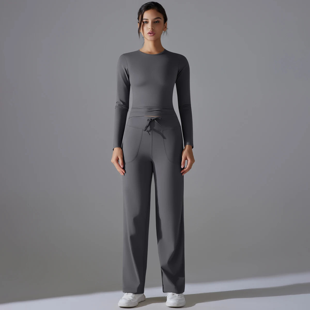 Noemi Long Sleeve Two Pieces Yoga Set