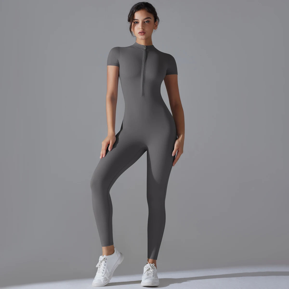 Aurora Breathable Front Zipper Jumpsuit